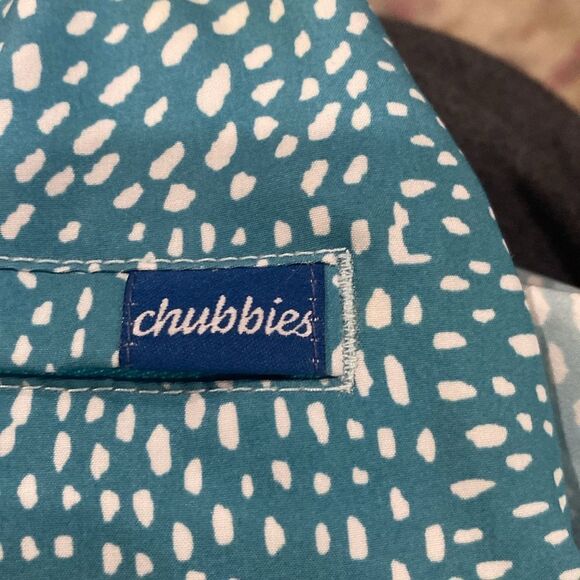 Brand new Chubbies Blue and White Swim Shorts Mesh Liner; 7” in seam Large - Picture 4 of 6